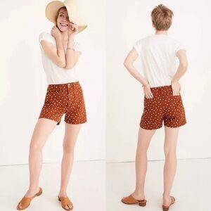 Madewell Emmett Patch Pocket Shorts in Inkspot Dots size 28 Like New!